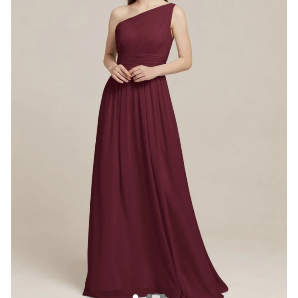 AW Grace Bridesmaid Prom Formal Special Occasion Wedding Guest Dress, 10, Red - Picture 2 of 9